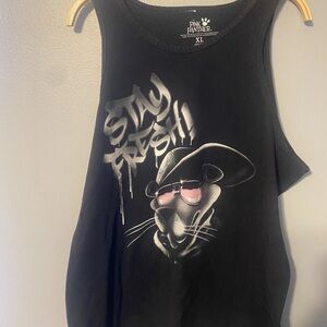 Pink Panther Black Tank Top